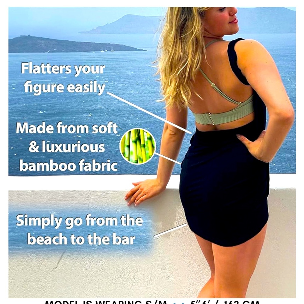 Gela swimsuit cover-up wrap dress